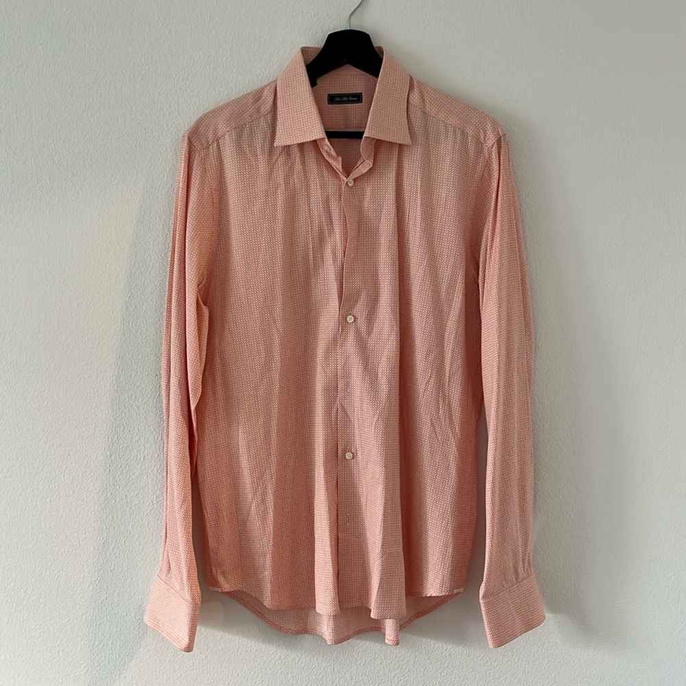 Saks Fifth Avenue Button Down Dress Shirt - 100% Cotton